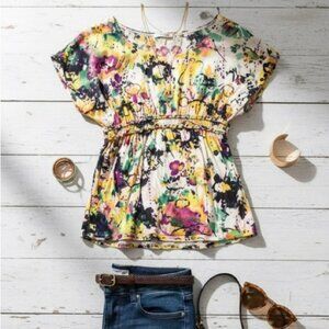 Weavers Multicolor Abstract Blouse